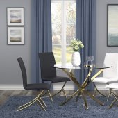 Chanel Dinette Set 5Pc in Brass by Coaster w/Options