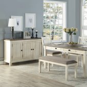 Granby 5Pc Dining Set 5627NW-72 in Antique White by Homelegance