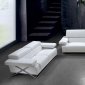 White Leather Ultra Modern 3PC Living Room Set