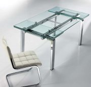 Torino Extendable Dining Table by Casabianca w/Steel Legs