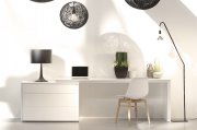 Trend Modern Office Desk in White by J&M