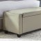100-BR Upholstered Shelter Bed Natural Linen Fabric by Liberty