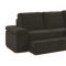 Black Fabric Modern Sectional Sofa Set w/Bed
