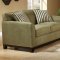 Sage Fabric Casual Modern Living Room Sofa & Loveseat Set