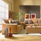 Warm Desert Fabric Transitional Living Room Sofa w/Options