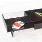Wenge Color Finish Contemporary Coffee Table