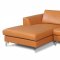 Angela Sectional Sofa in Camel Leather by Whiteline Imports