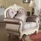 Zoya Traditional Sofa in Antique White Tone Fabric w/Options