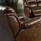 Dark Brown Full Bonded Leather Casual Living Room Sofa w/Options