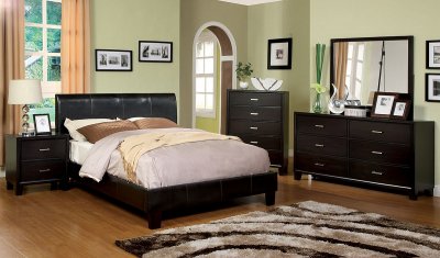 CM7007 Villa Park Bedroom 5Pc Set w/Leatherette Bed & Options