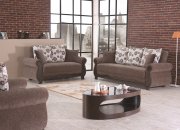 Syracuse Sofa Bed in Brown Fabric by Empire w/Options
