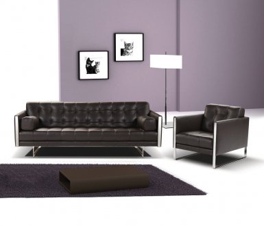 Juliet Sofa in Premium Leather by J&M w/Options