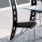 D1021DT Dining Set 5Pc w/803DC Black & White Chairs by Global