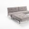 Splitback Sofa Bed in Gray w/Wooden Legs by Innovation w/Options