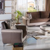 Lima S Best Brown Sofa Bed by Istikbal w/Optioins