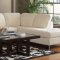 500715 Walker Sectional Sofa by Coaster in Off-White Fabric