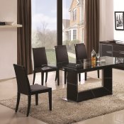 Elegance Dining Table in Chocolate by J&M w/Optional Items