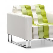 Multi Color Leatherette Contemporary Lounger Armchair