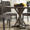 Carmelina Dining Table 70245 in Weathered Gray Oak & Gray - Acme