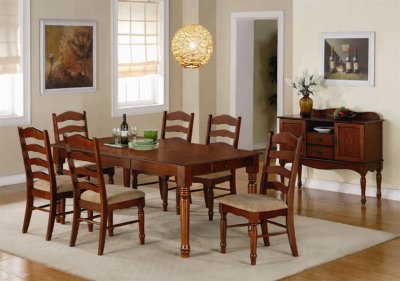 Classic Dining Furniture on Classic Dining Table W Optional Chairs   Server At Furniture Depot