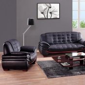7174 Sofa in Black Bonded Leather by American Eagle w/Options
