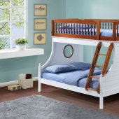 Farah Bunk Bed 37600 in White & Oak by Acme