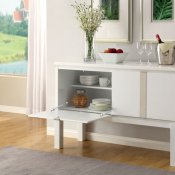 CM3176WH-SV Lamia Server in White High Gloss Lacquer