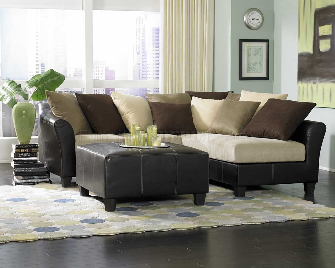 Microfiber Sectional Sofa With Chaise