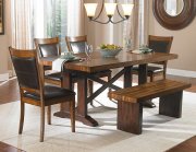 Aberdeen 5378-72 Dining Table by Homelegance in Brown w/Options