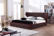 Chanelle Bed in Brown Fabric by J&M w/Options