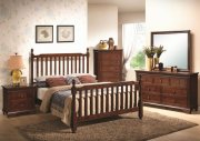 Brown Cherry Finish Montgomery Modern Bedroom By Coaster
