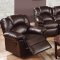 F6675 Motion Sofa Espresso Bonded Leather by Boss w/Options