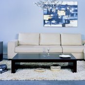 Wheat or Charcoal Fiber Fabric Upholstery Sectional Sofa