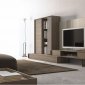 Composition 214 Wall Unit in Walnut by J&M