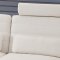 S801 Sectional Sofa in White Leather by Pantek
