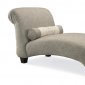 Grey Fabric Casual Contemporary Chaise Lounger