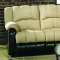 Beige Microfiber Comfortable Living Room W/Reclining Seats