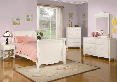 Pepper 400360 Kids Bedroom Set 4Pc by Coaster w/Options
