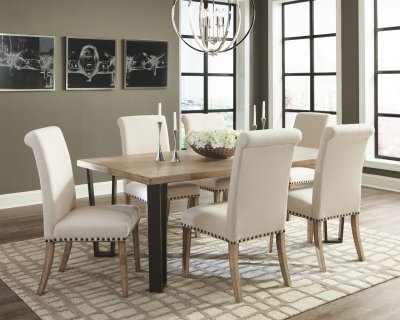 107431 Dining Table in Natural Wood by Coaster w/Options