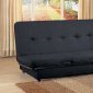 Black Convertible Sofa Bed With Storage Space