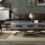 Brancaster Coffee Table 83555 in Aluminum by Acme