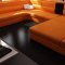 Polaris Sectional Sofa in Orange Bonded Leather by VIG Furniture
