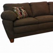 Java Fabric Modern Sectional Sofa w/Wooden Legs