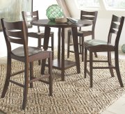 105638 Byron 5Pc Counter Height Dining Set Dark Brown by Coaster