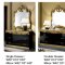 Barocco Black & Gold Two-Tone Bedroom w/Optional Case Goods