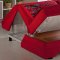 Twist Story Red Loveseat Sleeper in Fabric by Istikbal