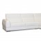 White Bonded Leather Modern Chicago Sectional Sofa