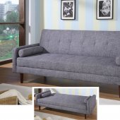 Vitalia Modern Sofa Bed KK18 in Grey Fabric by AtHomeUSA