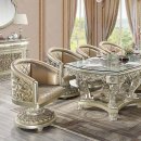 Sorina Dining Table DN01208 Antique Gold by Acme w/Options