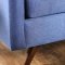 Hallie Sofa SM8822 in Blue Linen-Like Fabric
